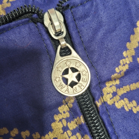 Handmade purple and gold cropped tube top with bow - Picture 7 of 8